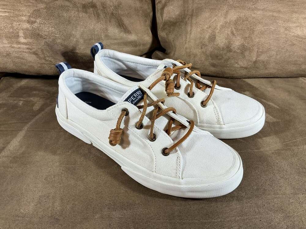 Sperry Crest Vibe Sneaker White Canvas Memory Foam